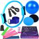 Yoga Ball Fourteen Piece Set Fitness Pilates Ring Sliding Plate Latex Elastic Ring Extension Belt Rubber Jumping Rope Cover