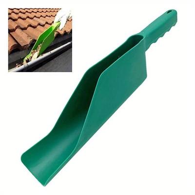 Ergonomic Gutter Scoop Flexible Fit Plastic Tool for Effective Leaf Debris Removal, Multi-Use Gutter Cleaning Shovel