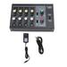 Mini Sound Mixer 8 In 2 Out 4 Channel Stereo and 8 Channel Mono Microphone Line Mixer for Studio Stage Small Clubs Bar 100 to 240V US Plug