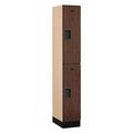 Salsbury Industries 32168MAH Designer Wood Locker - Double Tier - 1 Wide - Mahogany