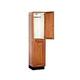 Salsbury Industries 1 Wide Solid Oak Executive Wood Locker Double Tier - Medium Oak