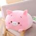 NEW Kawaii Animal Cartoon Pillow Cushion Cute Stuffed Fat Dog Cat Totoro Penguin Pig Frog Plush Toy Lovely Kids Birthday Gift 20cm Pig Pink