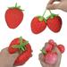 Apepal Toys for Baby Toddler Kid Teen Strawberry Decompression Toy Tricky Pinch Music Decompression Vent Ball Simulation Fruit Toy