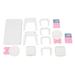 Dollhouse Laptop Table Chair 1/16 Scale Simulation Educational Miniature Notebook Desk Chair Set for Child Adults