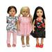 Modern Fashion 3 Sets 18 inch Doll Clothes (No Doll/Shoes) | American Fashion World