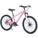 24 Kids Bike for Girls and Boys Bycicle for 9-12 Years Old Mountain Bike with Disc Brake 85% Pre-assembled Pink