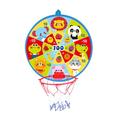 Ettsollp Toy Dart Board for Kids 1 Set Dart Board Cartoon Pattern Bright Color Basketball Hoop with Air Pump Outdoor Sports Play Toys Birthday Gift for Kids