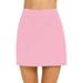 WNG Womens Casual Solid Tennis Skirt Yoga Sport Active Skirt Shorts Skirt