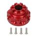 RC Differential Housing Aluminium Alloy Front and Rear Differential Case Cover Shell Replacement Parts for 820564 1/10 RC Crawler Red