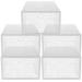 Clear Shoe Cases Transparent Box Storage Boxes Stackable Plastic Bins Pp Men and Women 5 Pcs