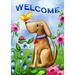 New Home Gard Welcome Dog Spring Flag Double Sided Spring Gard Flag for Outdoor summer Flag Yard ration