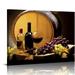 Nawypu Posters Wine Art Poster Wine Barrel Cellar Grape Fruit Still Life Poster Canvas Art Poster And Wall Art Picture Print Modern Family Bedroom Decor