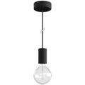 Eiva elegant Suspension d'extérieur avec 1,5m câble textile, rosace et douille en silicone étanche