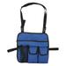 Beach Chair Armrest Bag 600D Oxford Cloth Multifunctional Outdoor Chair Organizer for Camping Blue