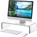 Monitor Stand - Computer Monitor Laptop Stand White Clear Monitor Stand Computer Stand Monitor