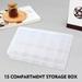 Sueyeuwdi Tote Bag Storage Bags Box Storage Spaces Plastic Desk Box 15 Storage Transparent Housekeeping & Organizers Home Decor Room Decor 20*13*4cm