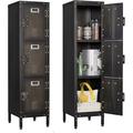 Metal Locker Storage Cabinet Lockers Locking Cabinet Lockers for Employees Locker for Home Bedroom School Office Gym