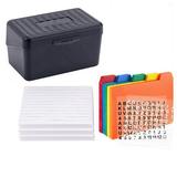 Index Card Holder with Dividers and Ruled Index Cards 30 Index Card Dividers 300 Ruled Index Cards 3 X 5Inch