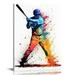 Nawypu Baseball Player Sport Abstract Wall Art Print Ideal for Lovers of Baseball Coaches and Fans Great Teen Boy Bedroom Club Locker Room or Man Cave Dcor
