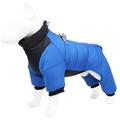 Dog winter vest cotton lined waterproof super warm dog winter coat Windproof zipper jacket