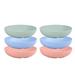 6-Pieces Whisker Fatigue Cat Bowl - 5.5 Inch Shallow Cat Food Dish Wide Cat Wet Feeding Bowls PET Plate for Kittens