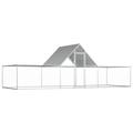 Irfora parcel Steel Sidewalls Hen 19.7 x6.6 x6.6 Steel Coop With Door Lawn 19.7ft X Chicken Coop And Roof Steel Door And Roof With Door And X 6.6ft X D X D X H) Roof19.7 x6.6 x6.6 Vidaxl