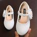 White Girls Sneakers Children Leather Single Shoes Fashion Pearl Big Flower Girl Small Leather Shoes Children Princess Shoes Small High Heeled Dance Shoes Baby Girl Clothes