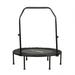 HolaHatha 40 Inch Foldable Mini Trampoline with Adjustable Handle Black