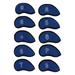 10 PCS Golf Club Head Covers Golf Iron Pole Net Cover Club Protective Head Covers with Numbers Royalblue