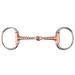 Horse Chew Stainless Steel Eggbutt Bit Copper Corkscrew Mouth