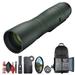 Swarovski 17-40x56 STC Spotting Scope (Straight Viewing Green) (48902) + Led FlashLight + UV Filter + VPA 2 Phone Adapter + Smartphone Adapter Clamp Ring + Cleaning Kit + Backpack