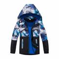 Blue Boys Coat&jacket Children s Jacket Colorblocking Camouflage Zipper Shirt Waterpr00f And Breathable Outdoor Kids Jacket Baby Girl Clothes