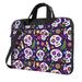 ZICANCN Laptop Case 13 inch Traditional Purple Mexican Skull Work Shoulder Messenger Business Bag for Women and Men