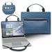 2 in 1 PU leather laptop case cover portable bag sleeve with bag handle for 12 Acer Chromebook Spin 512 r852t r852tn R852TN-P8DP laptop Blue