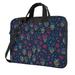 ZICANCN Laptop Case 15.6 inch Cartoon Skulls Roses Blue Work Shoulder Messenger Business Bag for Women and Men