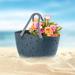 Aufmer Plastic Beach Bags Sandproof Outdoor Plastic Portable Travel Bags Washable Tote Bag For Beachâ”‚Sportsâ”‚Marketâœ¿Latest upgrade