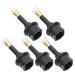 5 Pcs 3.5mm Jack to Digital Audio Adapter Optical Audio Adapter Fiber Optic Connector Plug Fiber Pvc