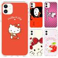 Lollanda Phone Case for iPhone 12 Pro Max Case 13 Case 11 Pro Max Cases XR Cases Hello Kitty Cartoon Pretty TPU Soft iPhone Case