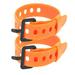 2Pcs Lashing Straps Multi-functional Ties Luggage Cargo Buckle Ties Portable Rubber Elastic Free Adjustment Keep Cargo Secure Perfect used for Travel Camping Hiking (Orange Short)