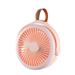 Outoloxit Camping Fan with LED Lights & Lanyard Battery Operated Fan with Lanyard USB Rechargeable Fan for Tent Car RV Hurrican-e Emergency Outages Survival Kit Pink