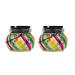 Outoloxit Solar Lantern 2 Pack Outdoor Lanterns with LED Garden Decor Patio Solar Lights Outdoor Decorative Backyard Solar Lanterns Outdoor Hanging Multicolor