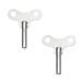 2 Pcs Clock Key Steel Repair Keys Hair Scrunchies Clocks Antique Pendulum Parts Wind-up Lengthen Major