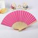 Solid Fan Folding Folding Party Wedding Hand Dance Held Silk Pattern Color Tools & Home Improvement Light Paper Fans Decorations Party for Women Birthday Garland for Men Paper Flower Garland Curtain