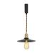 KAYYELAMP H-Type Track Lamp Brass Base Black Metal Shade Adjusted Cord Track Pendant Light for Kitchen Dining Table Loft (No Bulb Track)