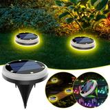 YIMWNYI Waterproof Solar Garden Lights with 6 LED Bulbs - Underground Buried Solar Ground Lights for Garden Pathways and Outdoor Walls