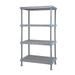 Quantum Storage Systems QP187262VS-4 Millenia Shelving Unit 72 W x 18 D x 62 H 2000 lbs Capacity Polypropylene/ABS Gray NSF