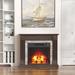 LIGHTINN Fireplace Cabinet Warm and Cozy Designed Mantel Electric Fireplace