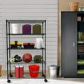 Simple Deluxe Heavy Duty 5-Shelf Shelving Unit with Wheel and Adjustable Feet 36\ \ X 14\ \ X 60\ \ 5 Tier