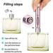 5 Pack Mini Refillable Perfume Atomizer Bottle Portable Perfume Empty Spray Bottle Multicolor Travel Perfume Dispenser Refill Scent Pump Case Perfume Bottle for Traveling Outgoing Purse 5ml/0.2oz