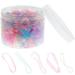 500 Pcs Hair Ribbons Rubber Bands Braids Accessories for Small Ties Elastic Leather Case